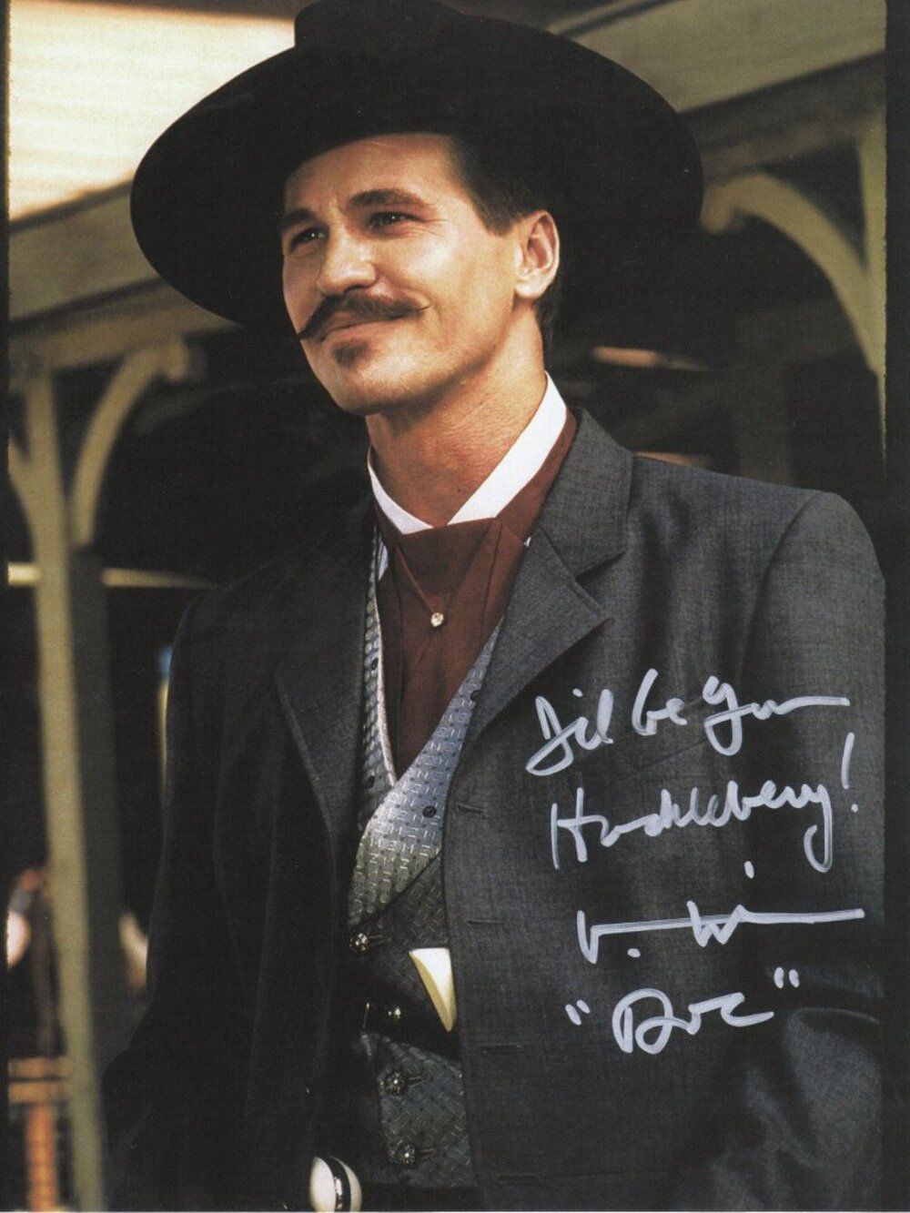 Doc Holliday Val Kilmer Sign 8 x 10 Reproduction Photo Tombstone Shootout